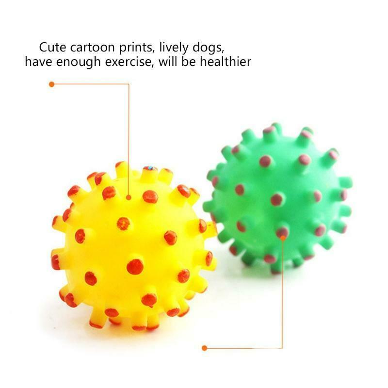 Teeth Cleaning Chew Training Pet Squeaking Pet Dog Ball Pet Bite Chew Ball Gift