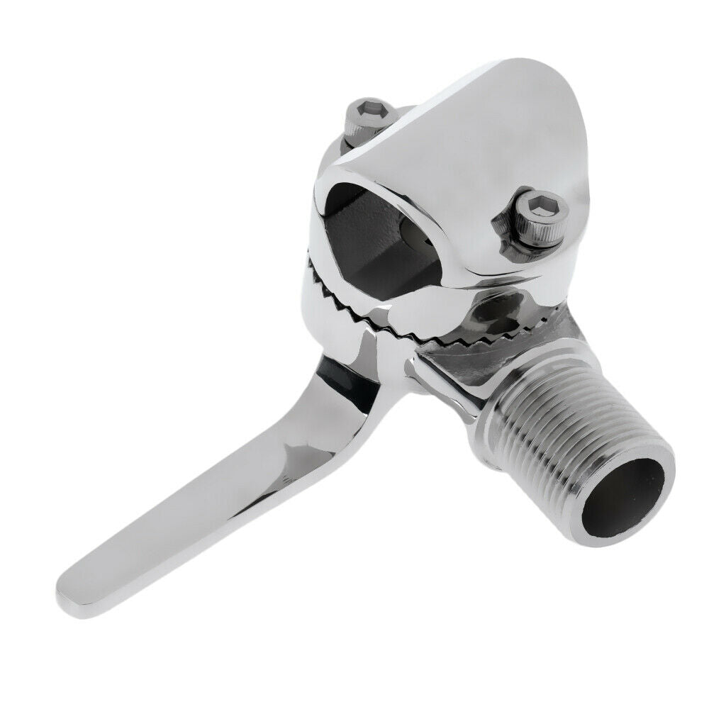 Boats Clamp-on Tube Rail Antenna Base - Marine Grade 316 Stainless Steel