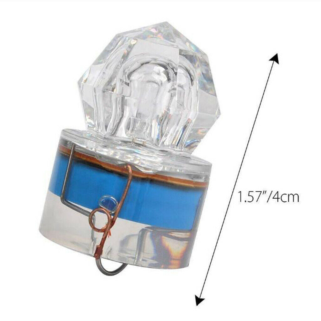5x LED Fishing Lure Trolling Deep Drop Light Baits Ice Saltwater Strobe