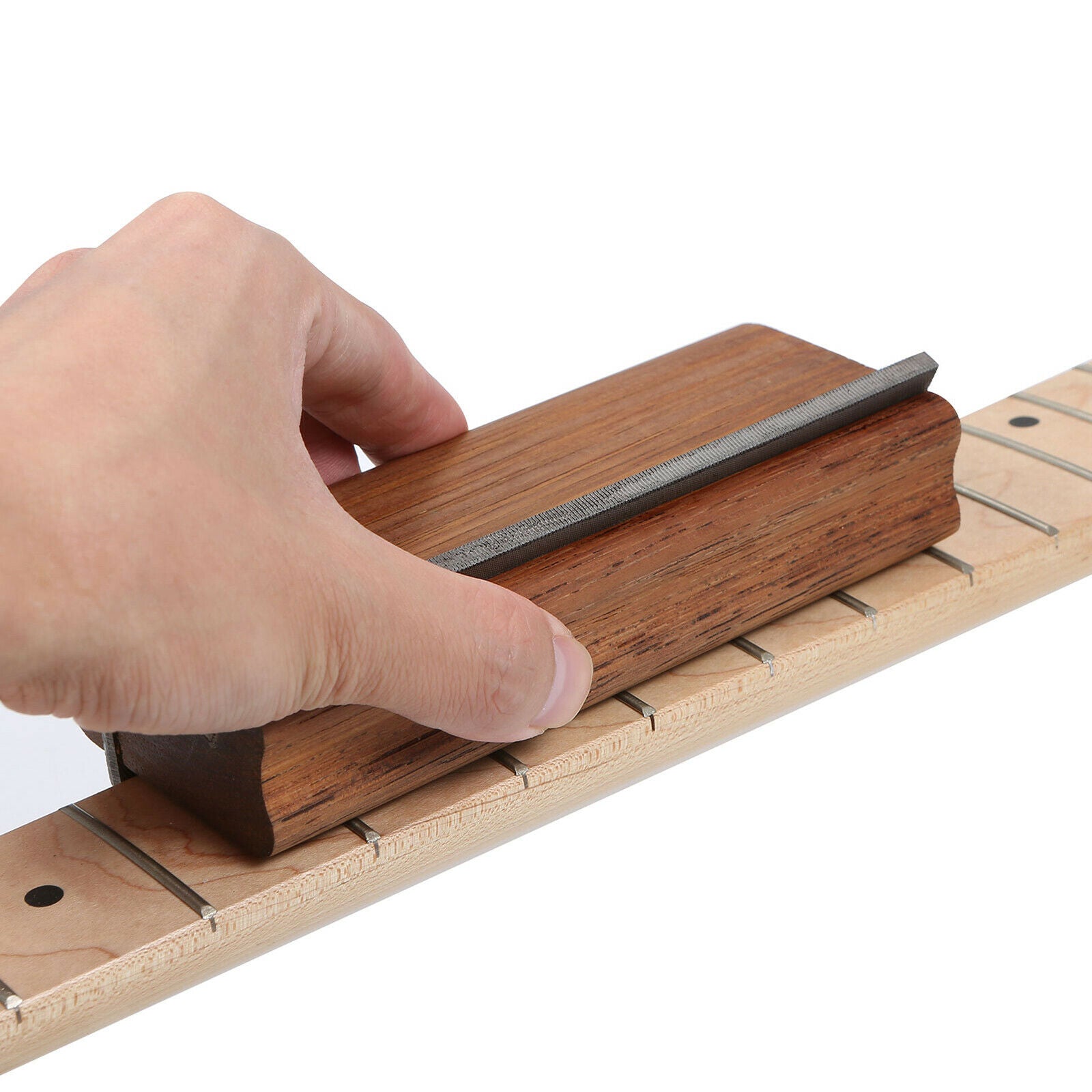 Professional Guitar Fret Bevel-Flush File Guitar Luthier Tool for Bass