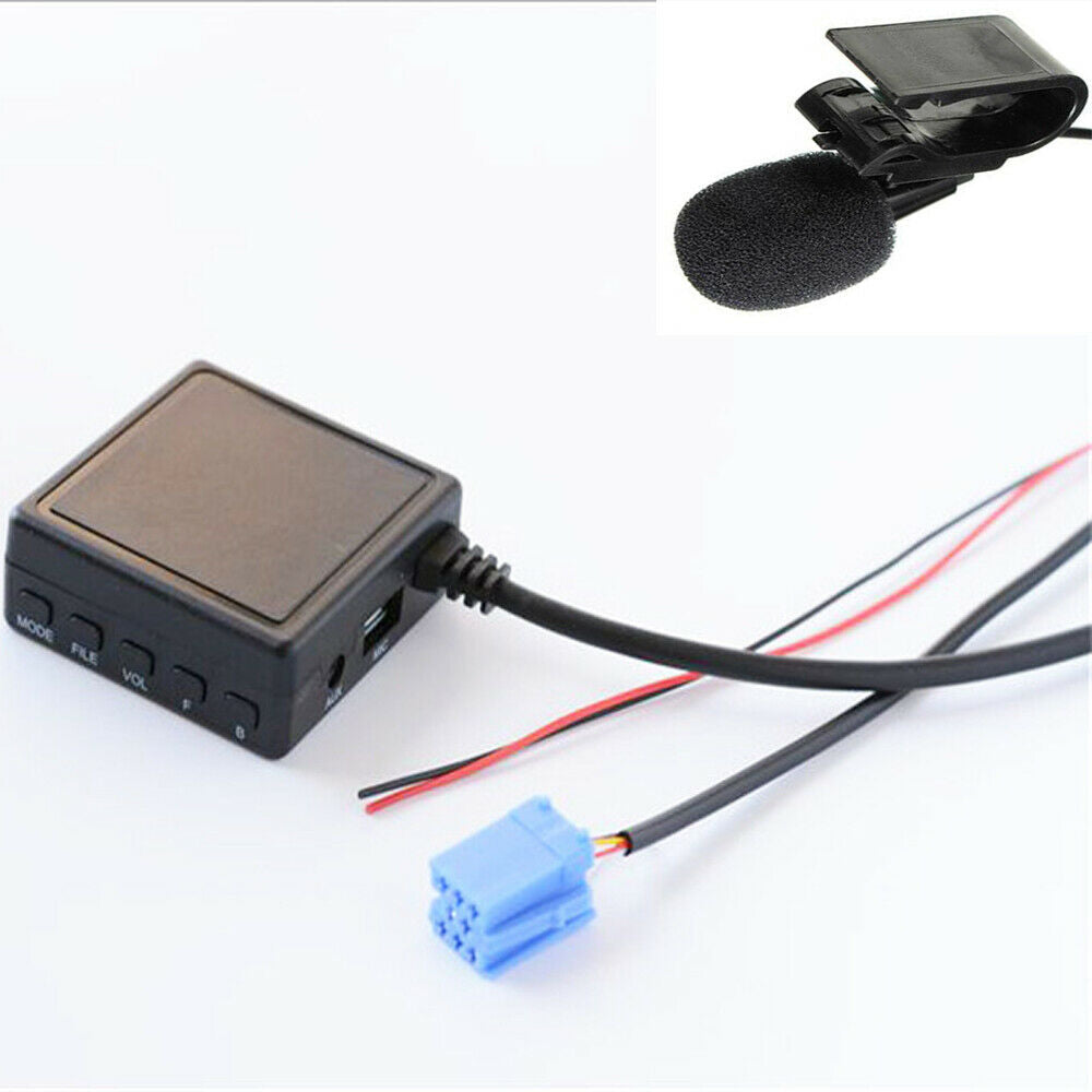 For Mercedes Smart 450 Bluetooth Handsfree Adapter AUX Cable Kit + Microphone
