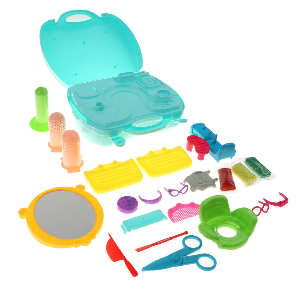 Simulation Barbershop Kit with 27Pcs Other Accessories, Kids Children's Pretend