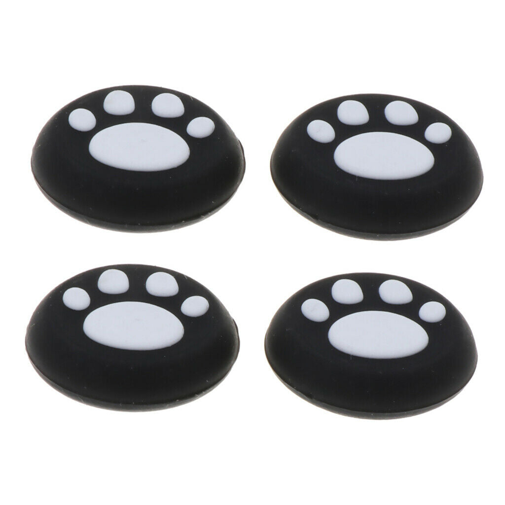 4 Pack White Cat Claws Shape Stick Caps Cover Game Accs for PSV1000 2000