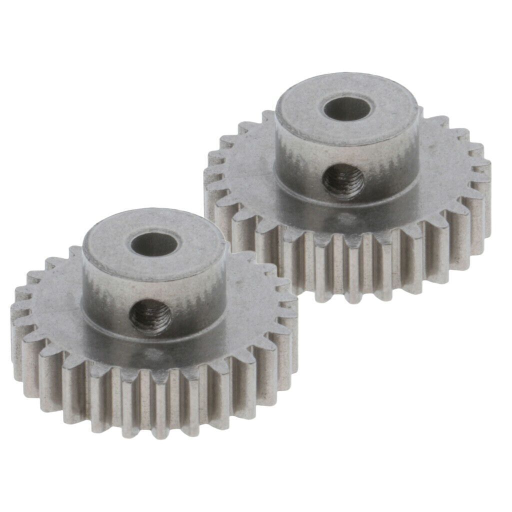 Set of 2 Metal Motor Gear 27T Pinion for RC Cars WLtoys Replacement Parts