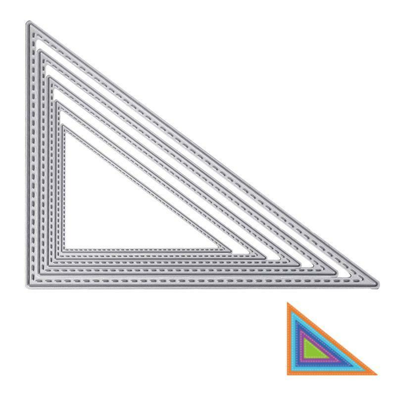 Triangle Cutting Dies Stencils Scrapbook Album Embossing Card DIY Craft Decor