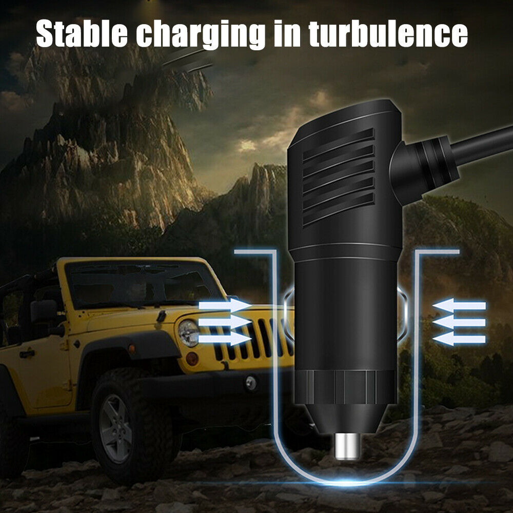 12V 3 Way/Ports Car Cigarette Lighter Socket Splitter USB Charger Power Adapter!