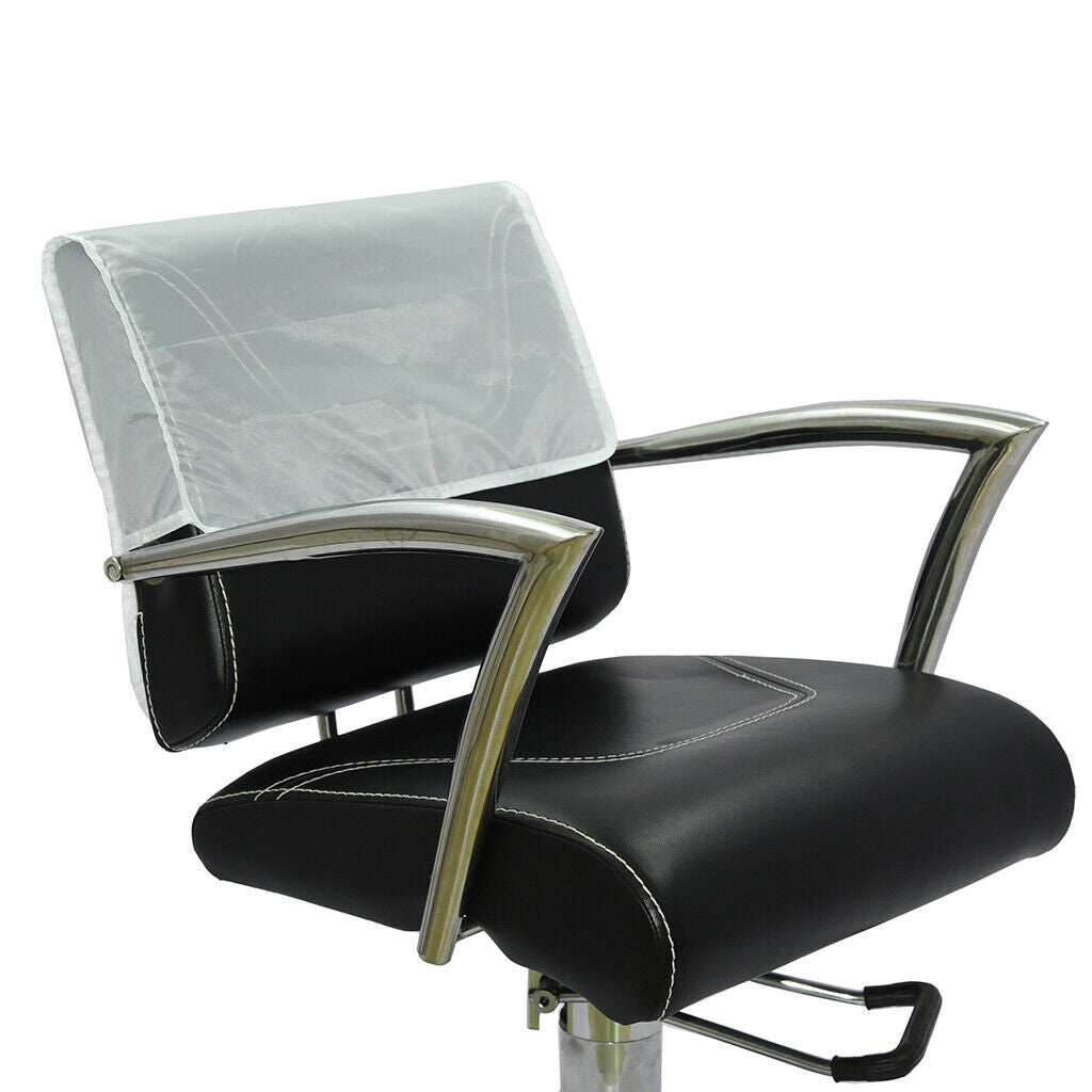 4X Plastic Cover For Back of Chair In Hairdressing Hair Salons 48x43cm White