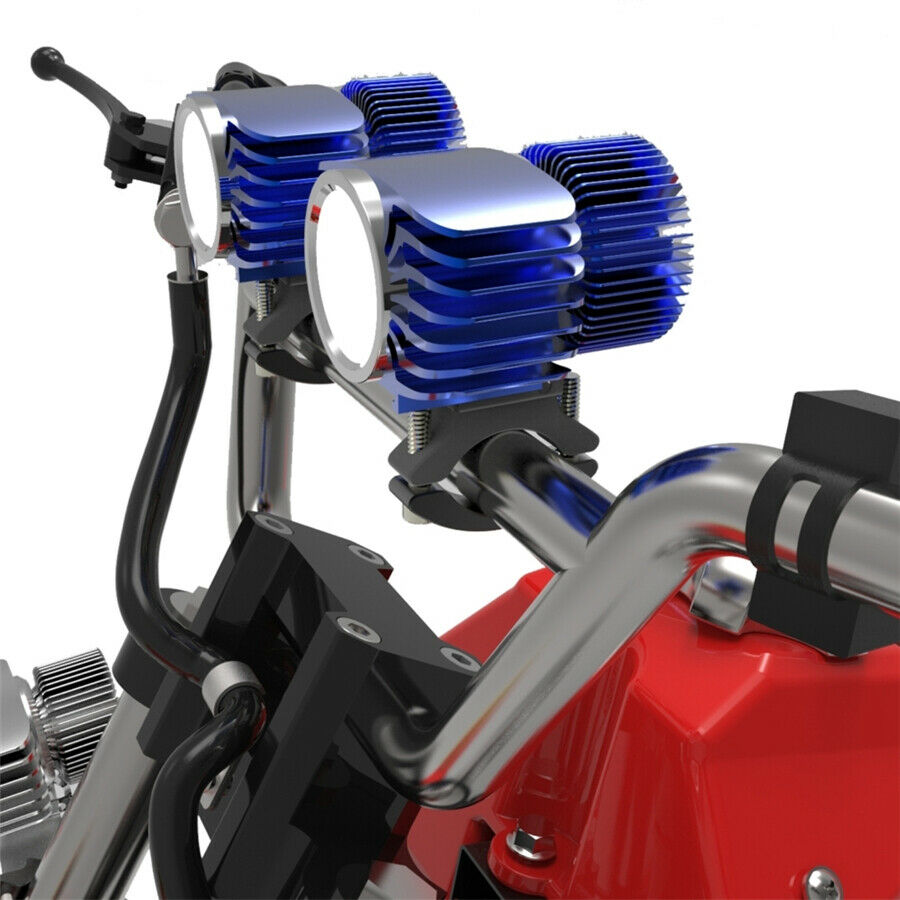 Adjustable Fork Clamp Motorcycle Light Bracket Holder For 30-54mm Tube Fork