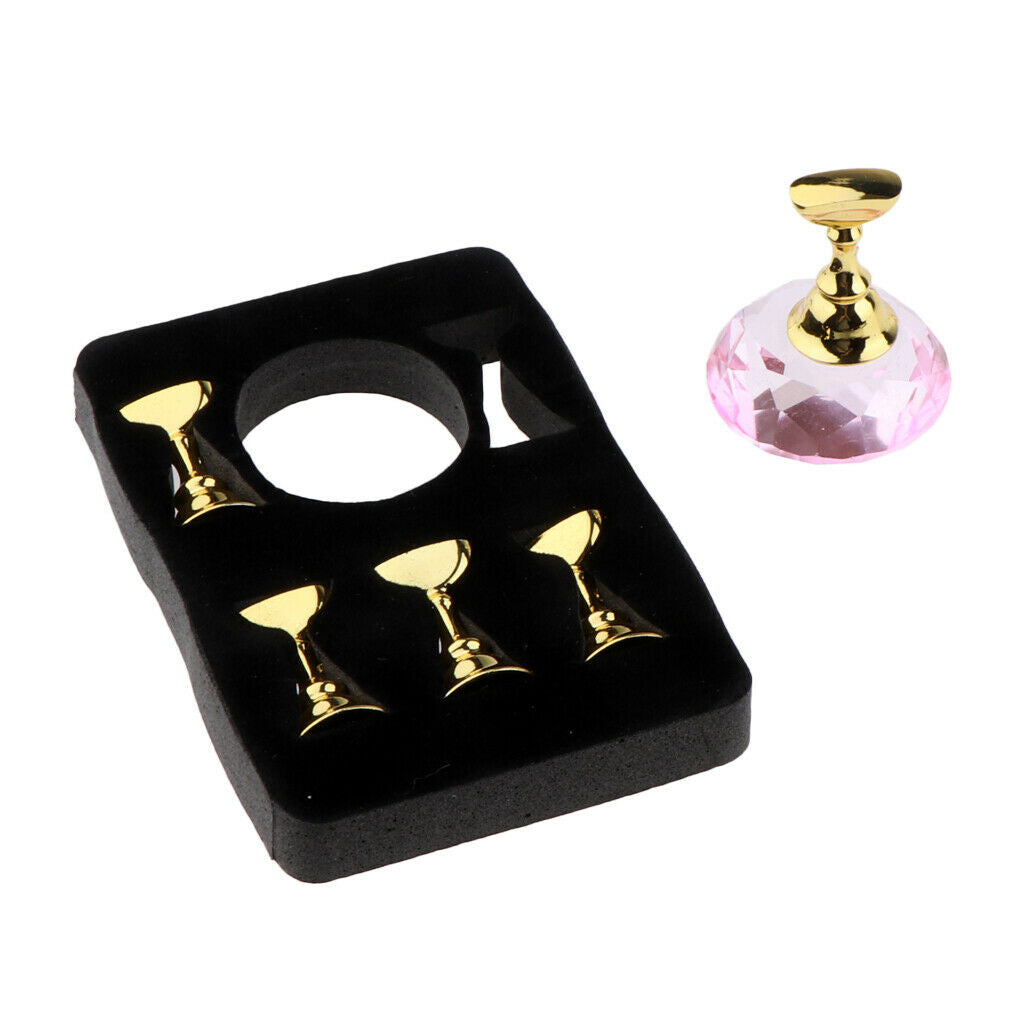 15-Pack Nail Tip Holder Stand Display Stand Nail Art Training Manicure Tools