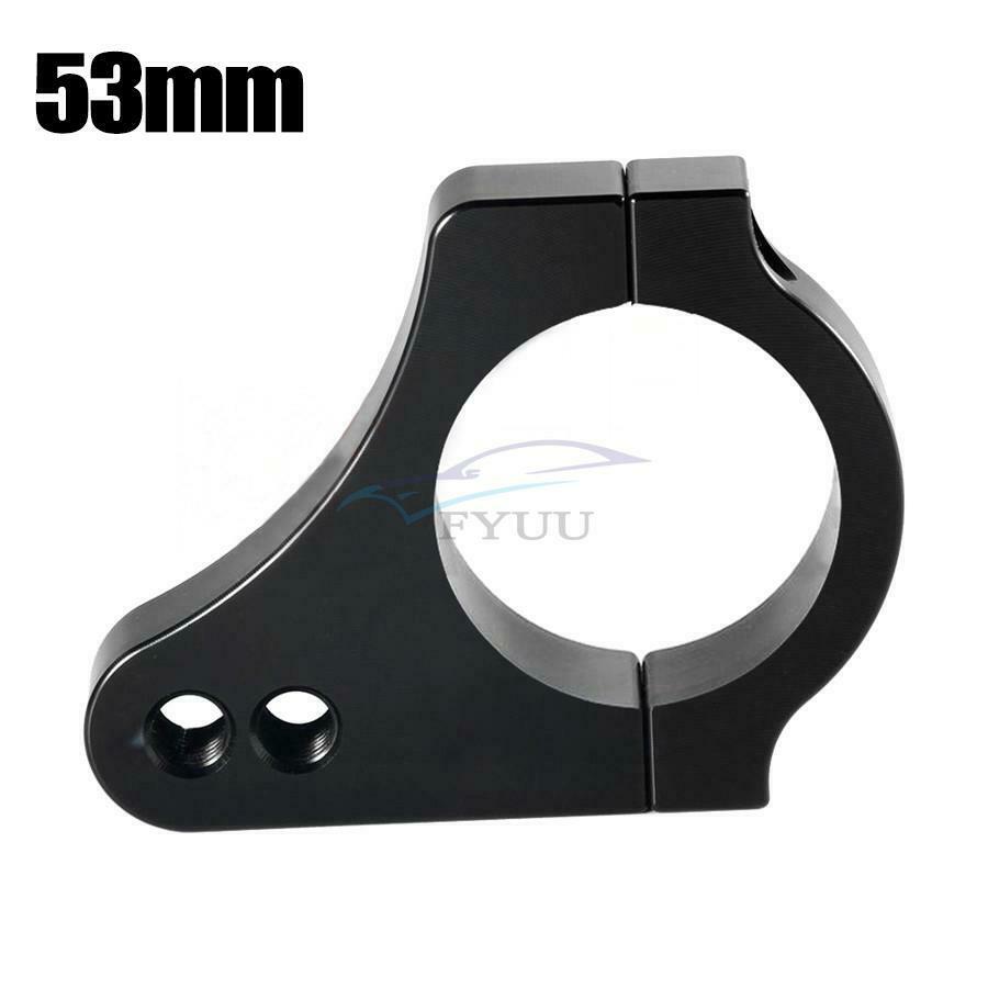 Black Aluminum Motorcycle Steering Shock Absorber Front Fork Bracket Universal