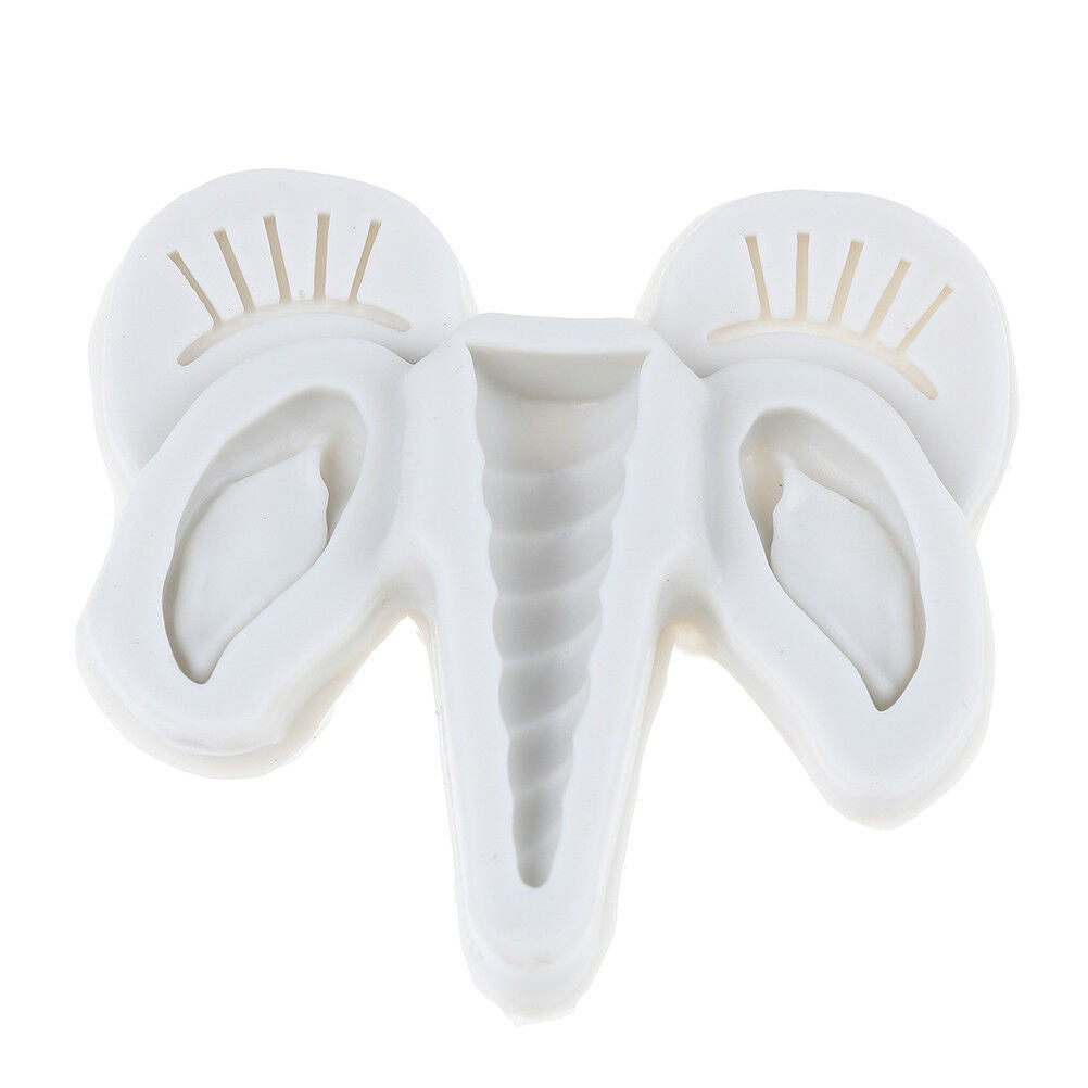 Horse Horn Silicone Cake Decorating Mold Fondant Mold Chocolate Baking Mo.l8