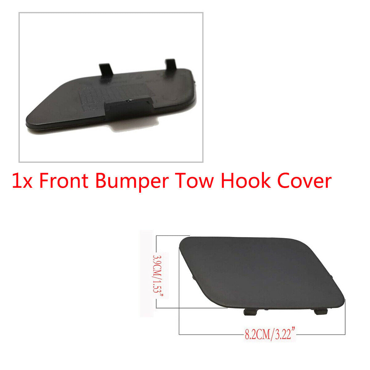 1x Front Bumper Trailer Cover For 2006-2009 BMW E92 E93 3 Series 328i 328xi 335i