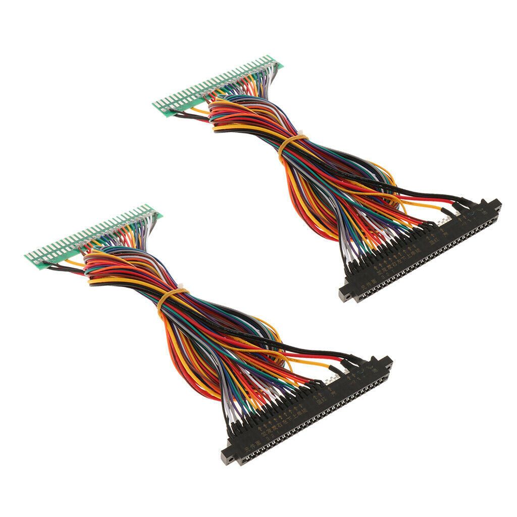 2pcs 28P JAMMA Harness Extension Wires for Arcade Game Boards Cabinets