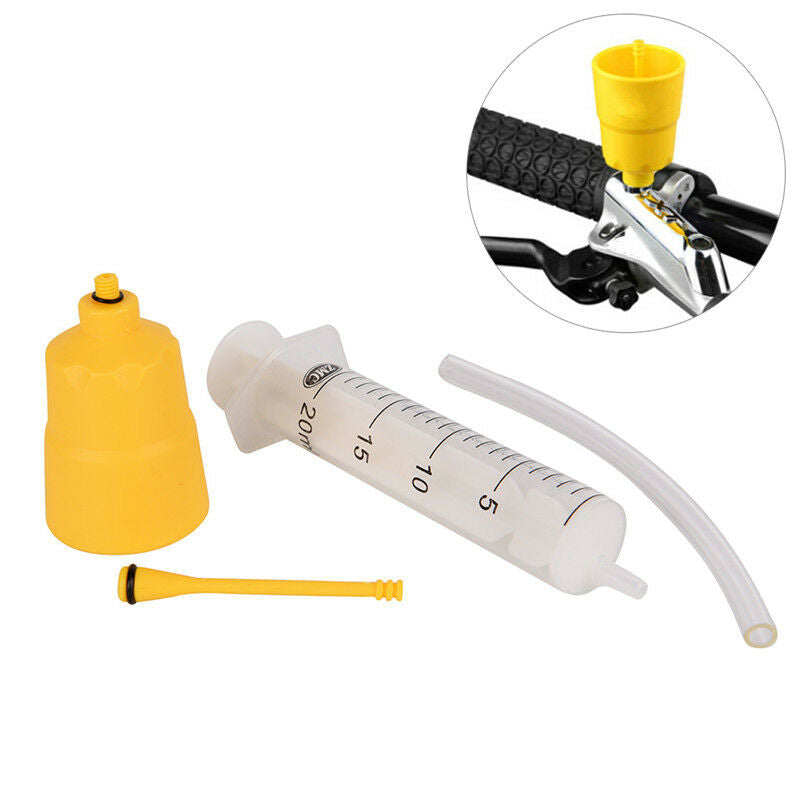 Bicycle Hydraulic Disc Brake Mineral Oil Bleed Kit Funnel Set Bike Tool Part  Lt