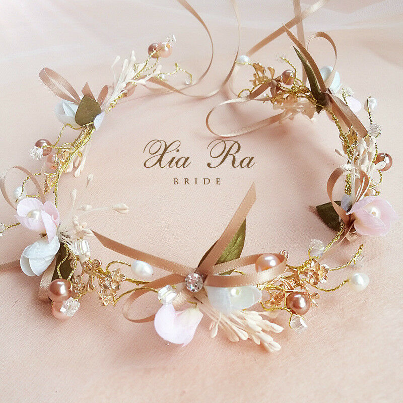Flowers Garland To Brace Women Girls Headbands Crown Flower Wedding Hair Dress
