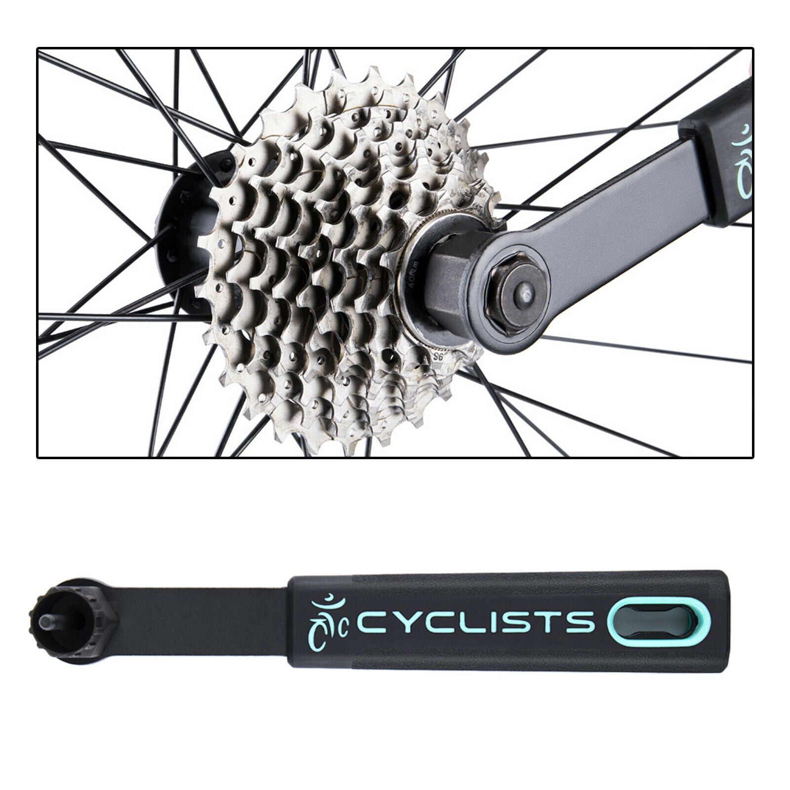 Bicycle Cassette Removal Tool Remover Bike Repair Tool with Center Guide Pin