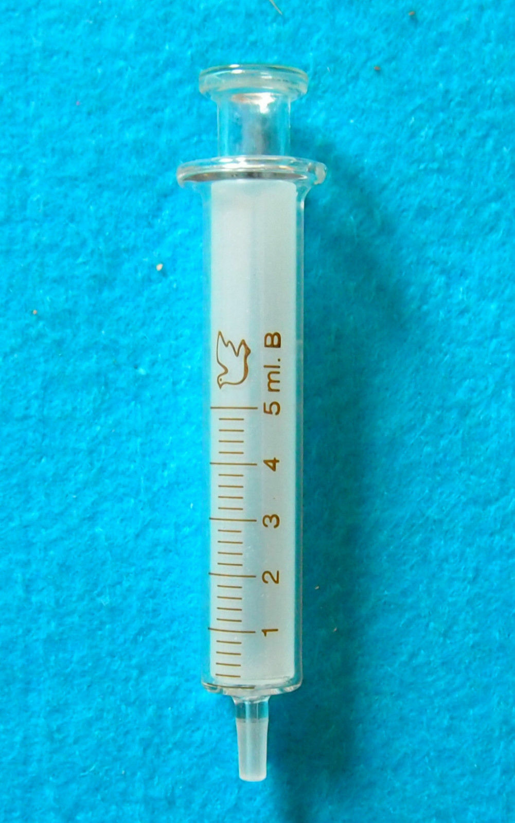 1PC 5ml Diameter Recycling Glass Syringe Sample Injector Lab Supplies Practical