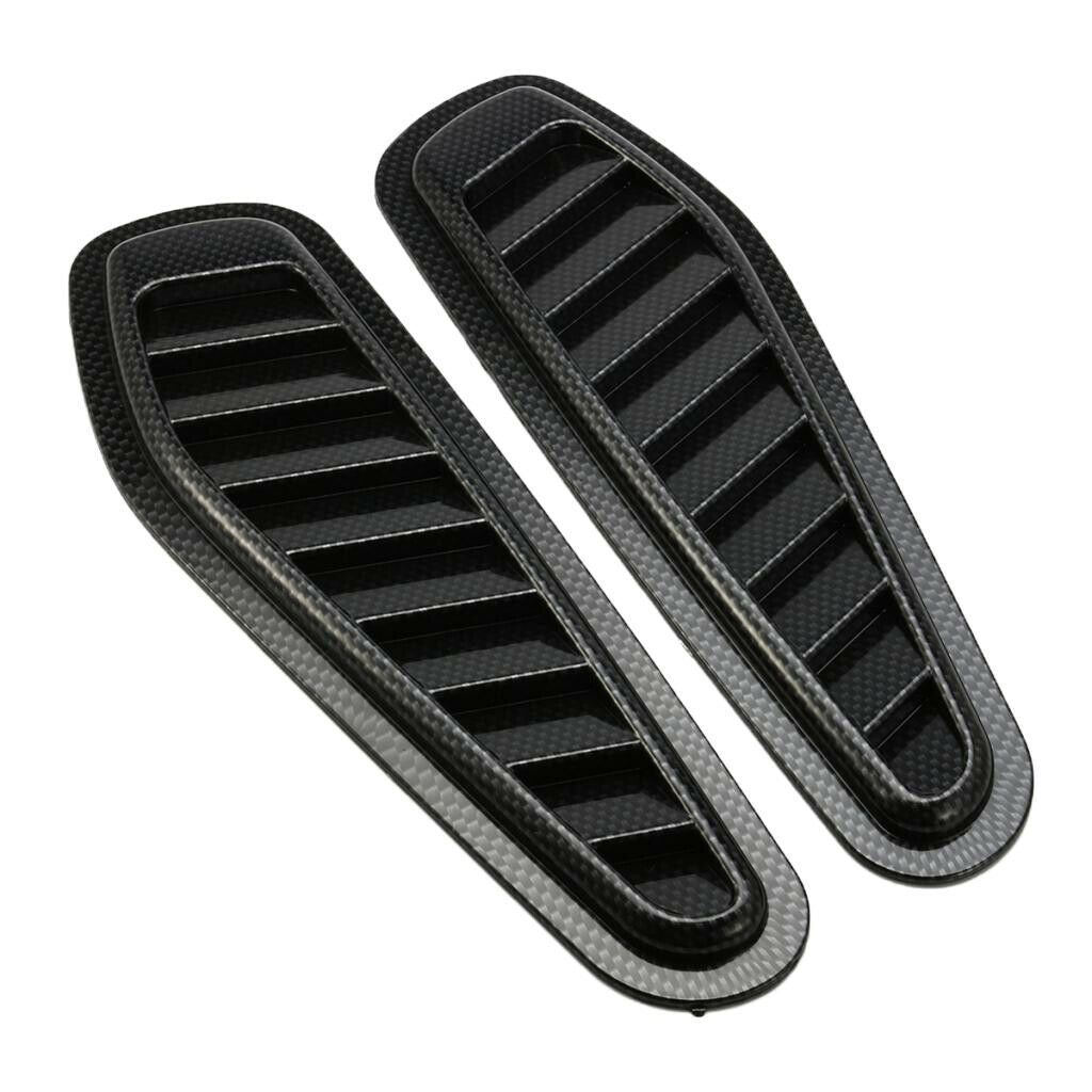 2 Pieces ABS Race Car Hood Scoop Bonnet Air Vent Decorative Accessories