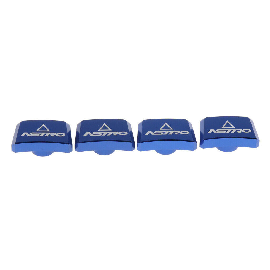4 Pieces Chain Wheel Nail Crank Plate Crankset Screw for Bike Parts Blue
