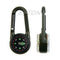 Outdoor Multifunctional Hiking Metal Carabiner Mini Compass Thermometer Keychain
