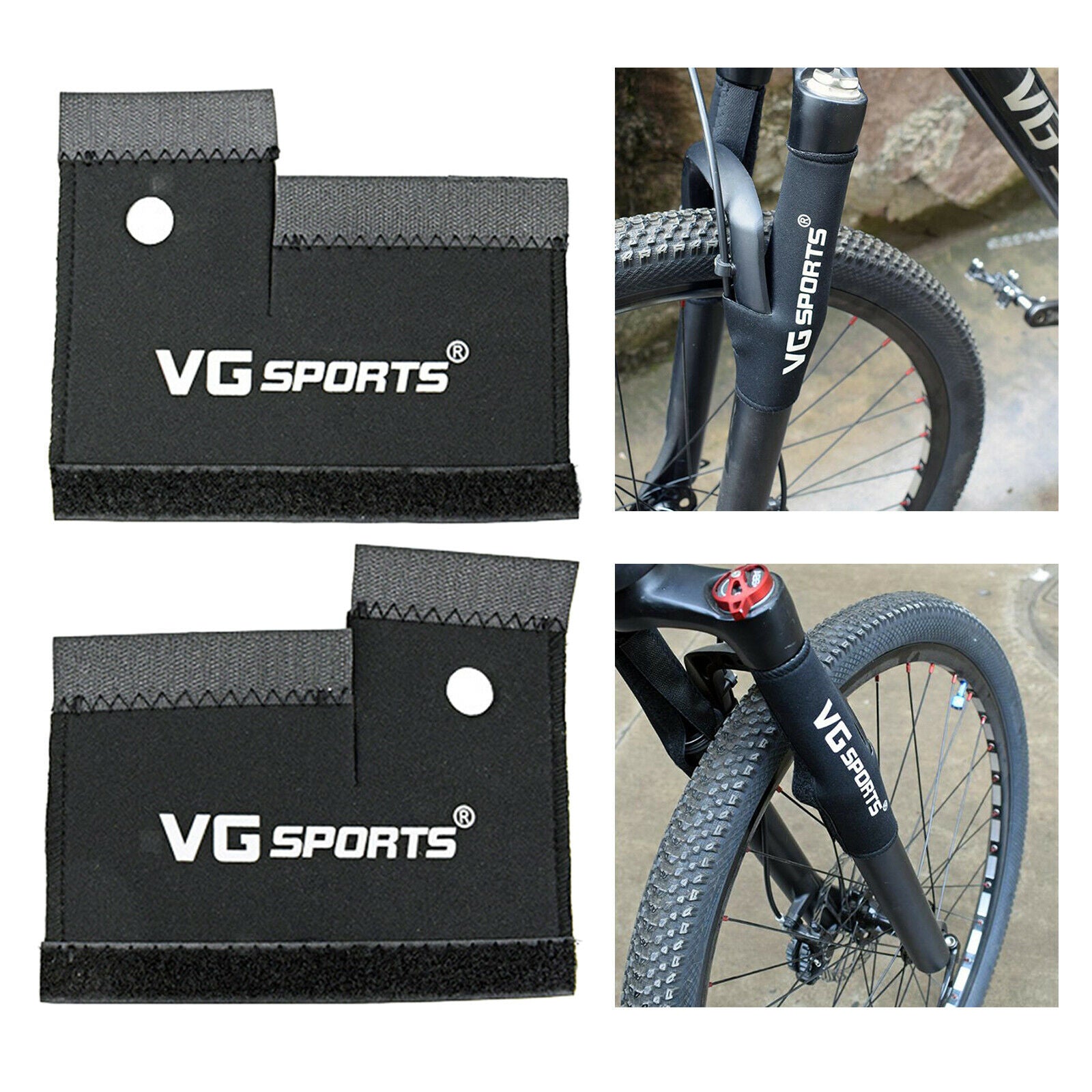 2pcs/set Bike Front Fork Protective Pad Wrap Cover Cycling Bicycle MTB