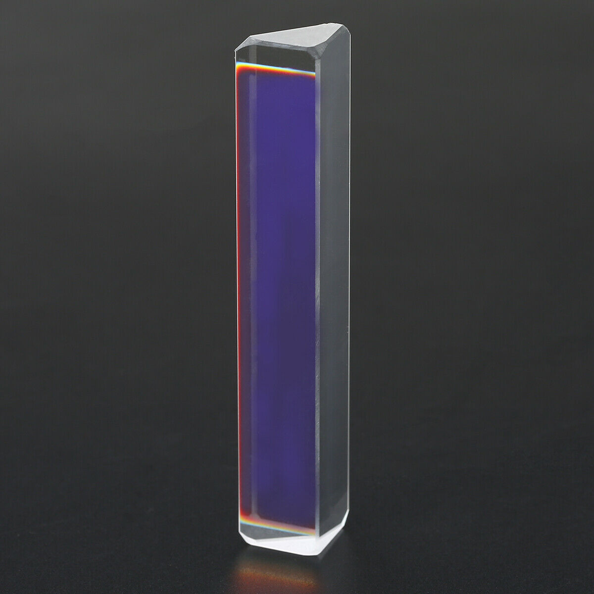 80-91mm Optical K9 Glass Triple Triangular Prism Physics Teaching Light Spectrum