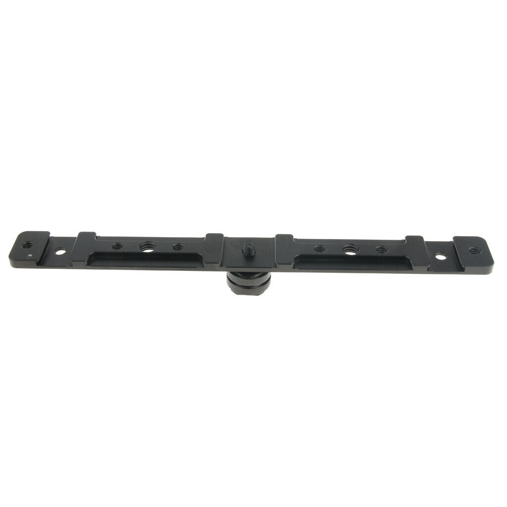 Camera Dual 1/4 "Screw Bar Bracket Cold DV Video Extension Light