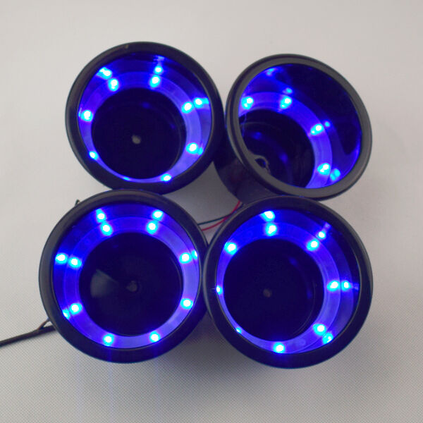 4PCS 8LED Blue Plastic Cup Drink Holder Marine Boat Car Truck Camper Practical
