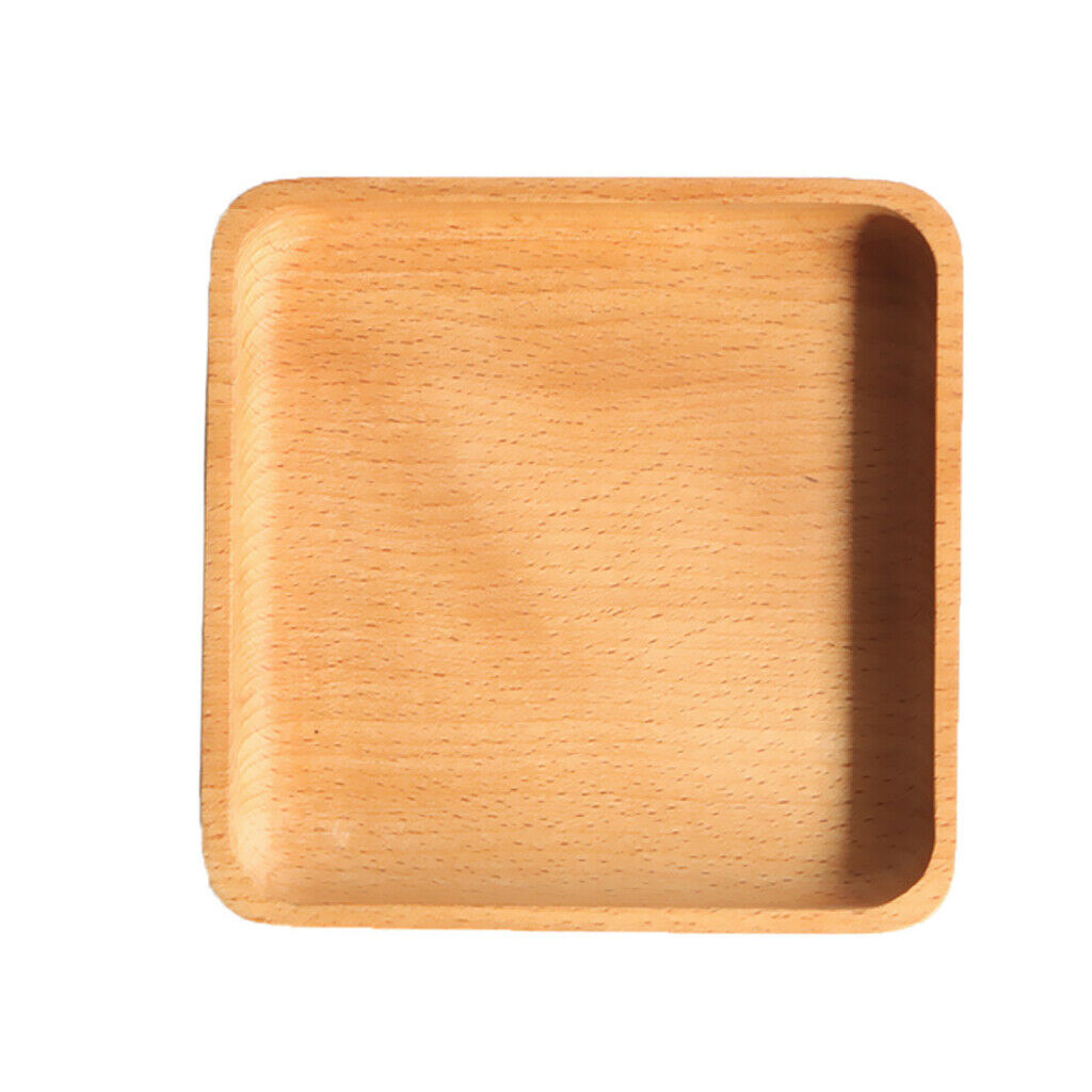 Schick wooden serving plate fruit trinket storage compartment pizza dough plate