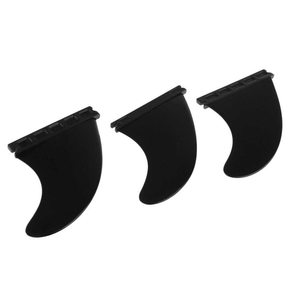 3 PCS Longboard Surfboard Fiberglass Nylon Surfing Thruster for Future Base