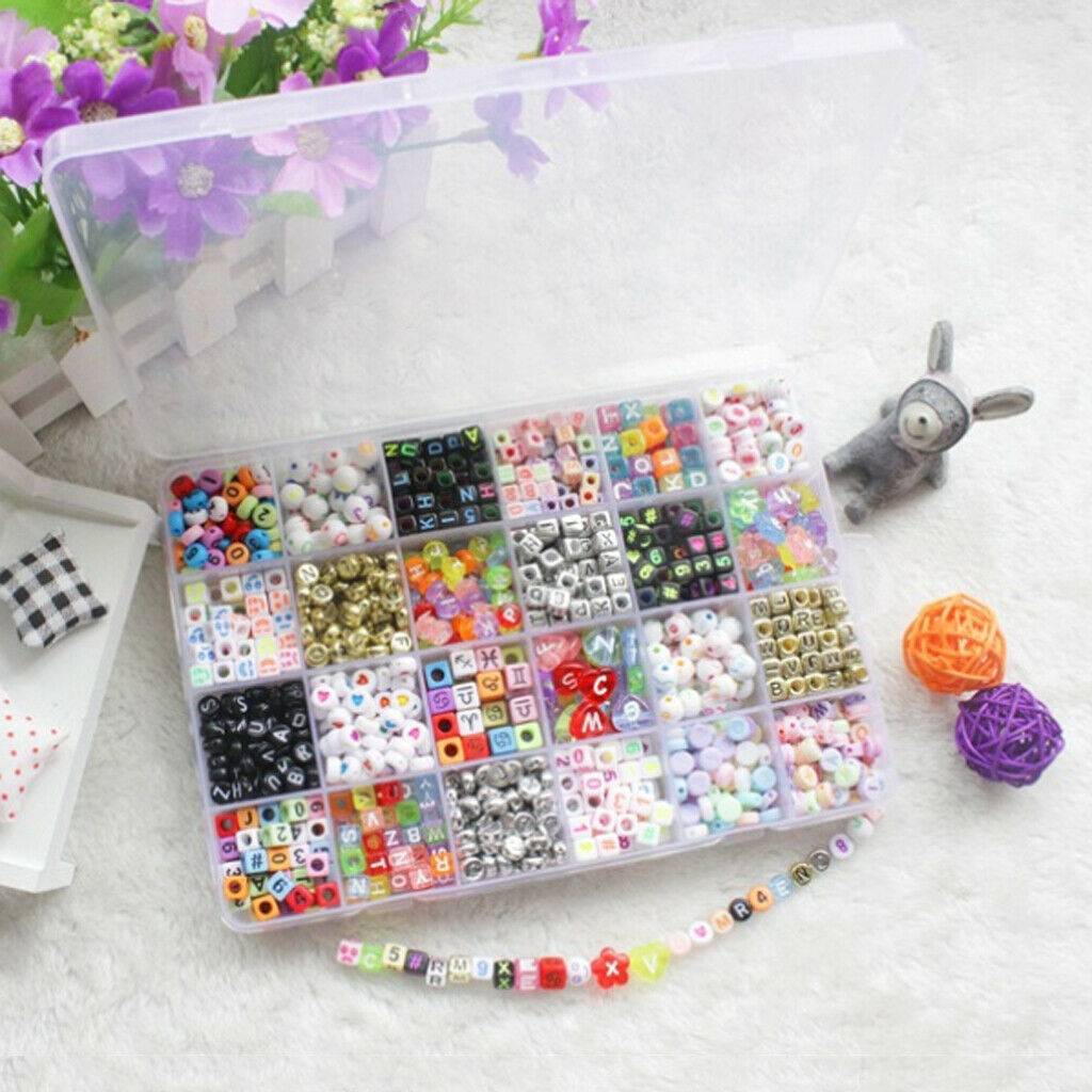 1650pcs DIY Beads Refill Beads 24 Shapes And Colors