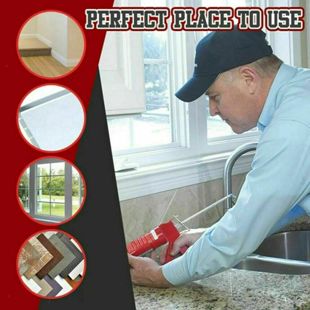 14pc Stainless Steel Caulking Nozzle Glue Kit Tool Accessories Reusable