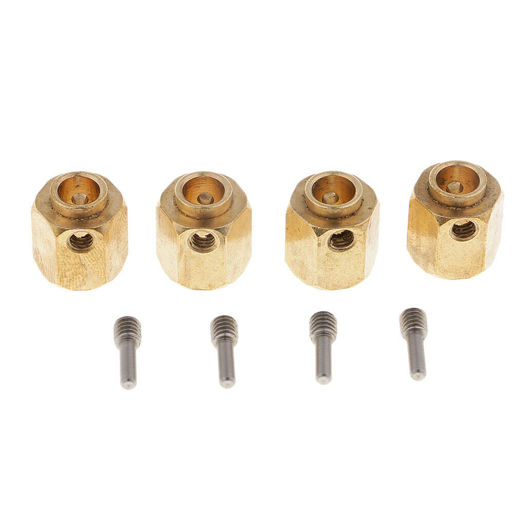 4Pcs 12mm Thickness Hex Wheel Hubs Hexagonal Adapter for    -4 TRX4 1:10