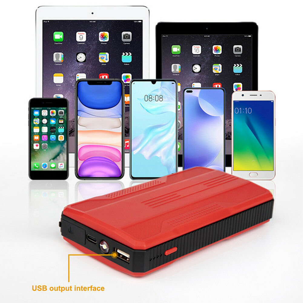 20000mAh Car Jump Starter Power Bank 12V Car Battery Booster with LED Flashlight