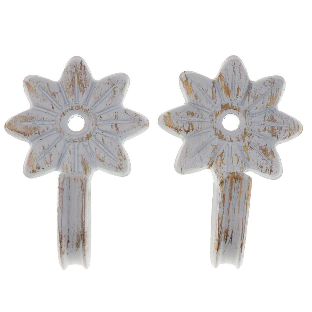 2pcs Durable Curtain Tie Back Hooks Bedroom Window Blind Hanger Type 1 - 004