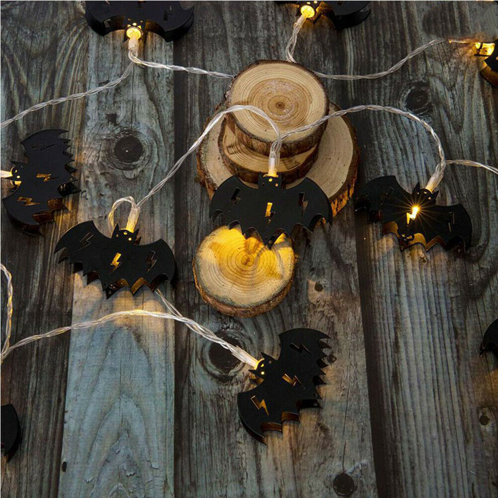 2M Halloween LED Lamps Decoration Light String 10 LED Bat Shaped Light Strap