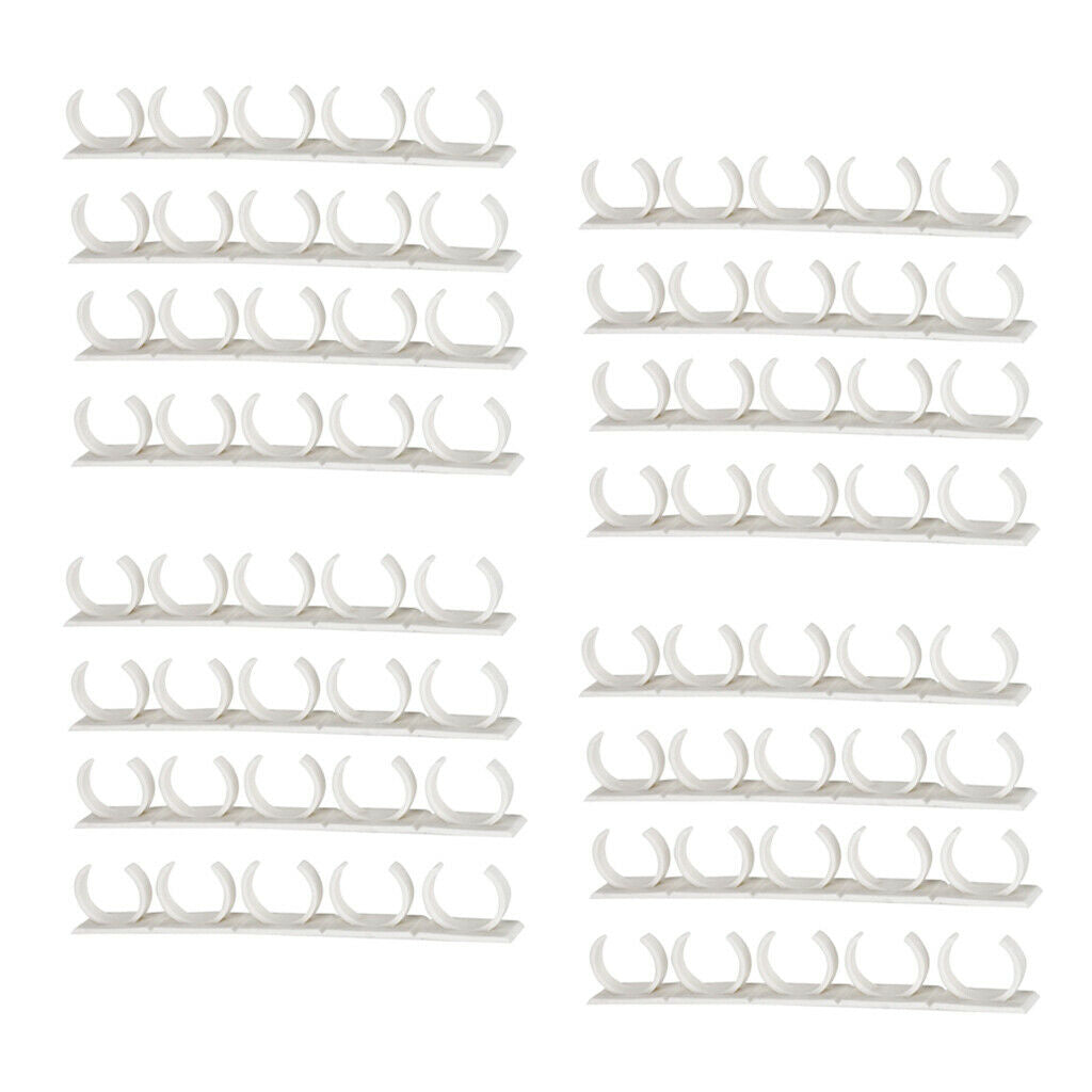 16 Pack Self Adhesive Spice Racks for 90 Spice Jars Space Saving Oragnizer