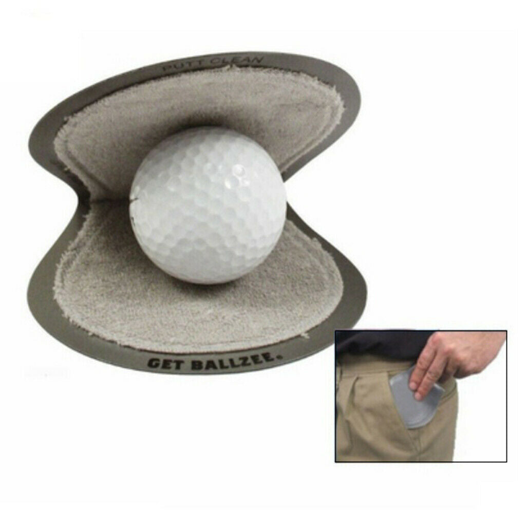 Terrycloth Lined Plastic Bag Golf Ball Cleaner Golf Ball Accessory Cleaner