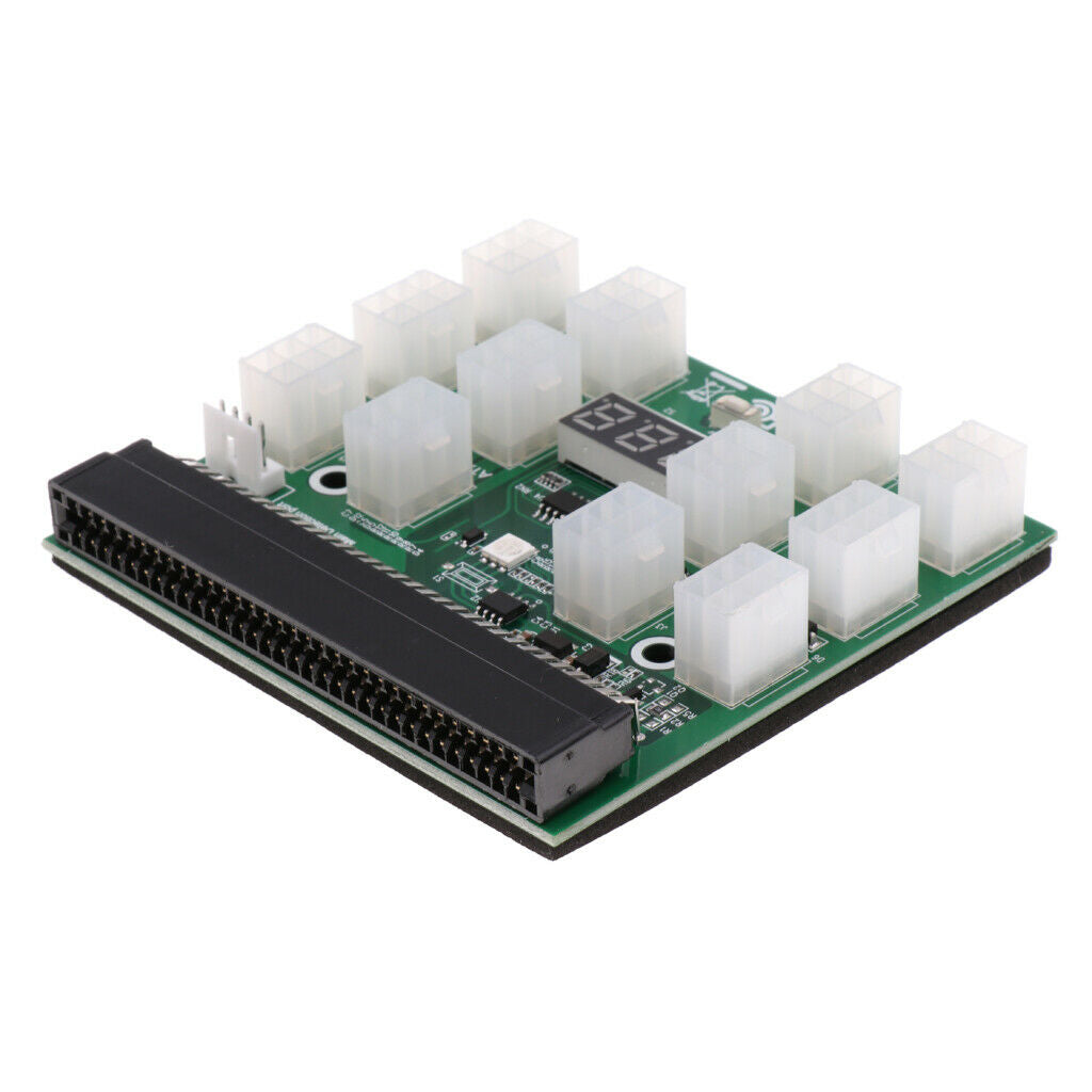 1200w/750w PSU Breakout Board   ZEC Mining GPU 12V W/ Power Button
