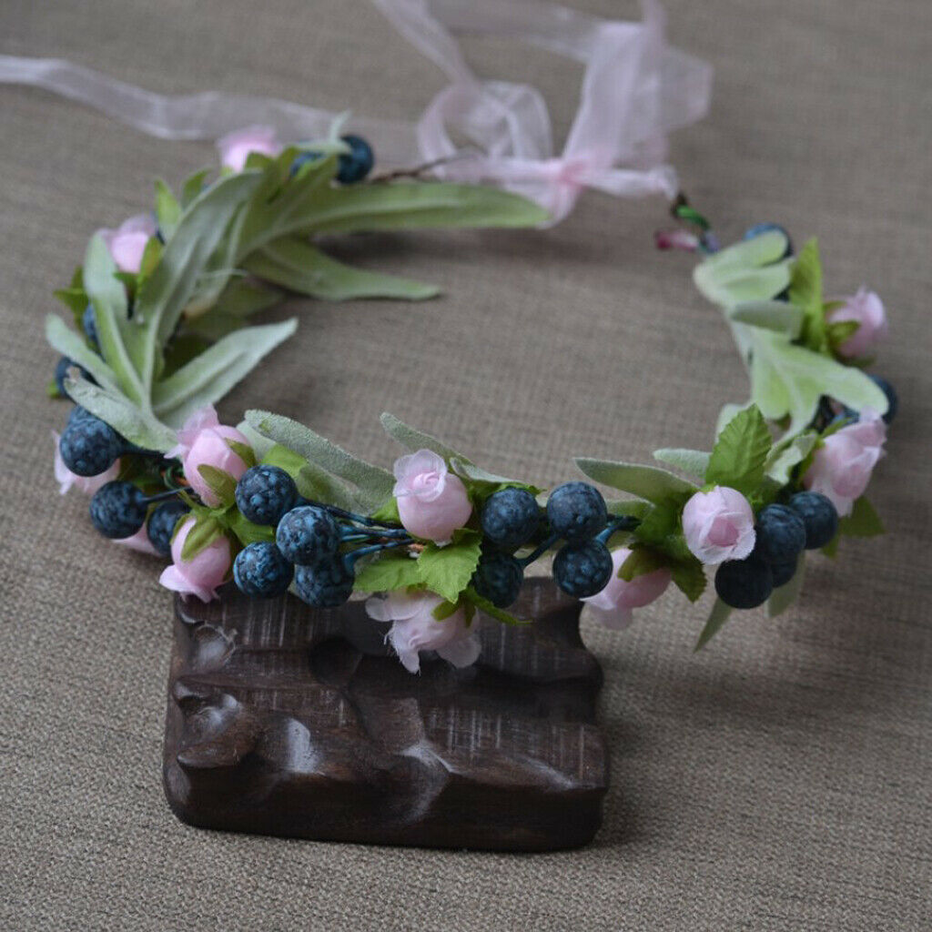 Hair Ornament Headband Artificial Flower Charming Hair Accessory for Bride And