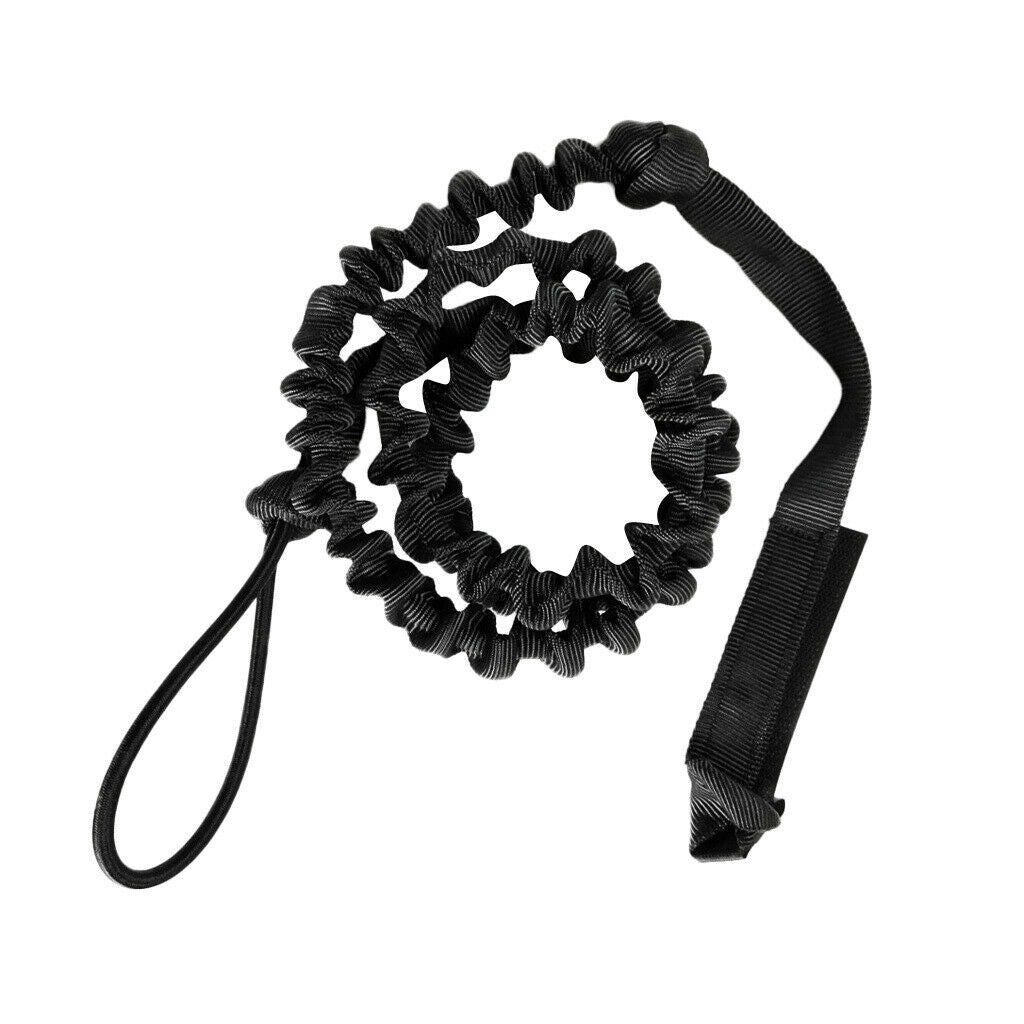 2M Kayak Canoe Paddle Leash Fishing Rod Coil Tether Bungee Rope Heavy Duty