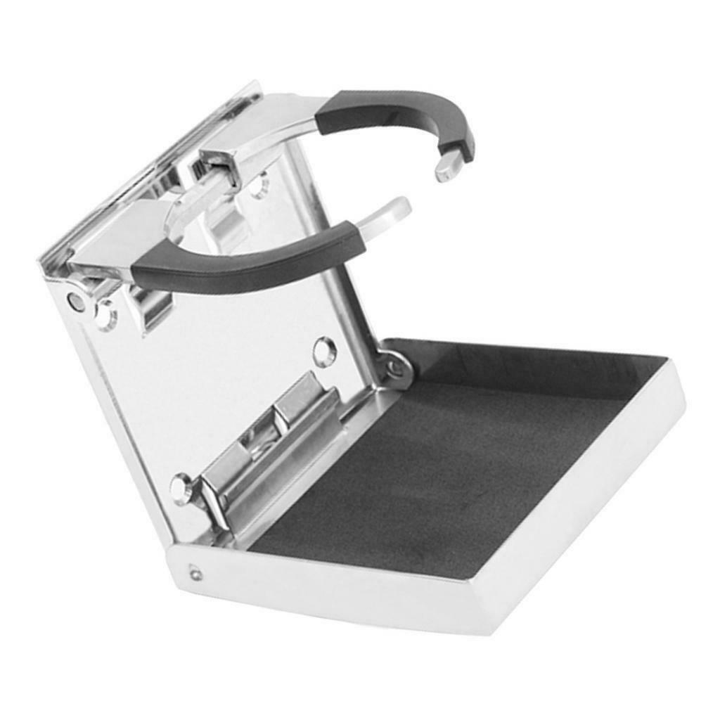 Stainless Steel Collapsible Folding Drink Holder for Marine/Boat/Caravan/Car