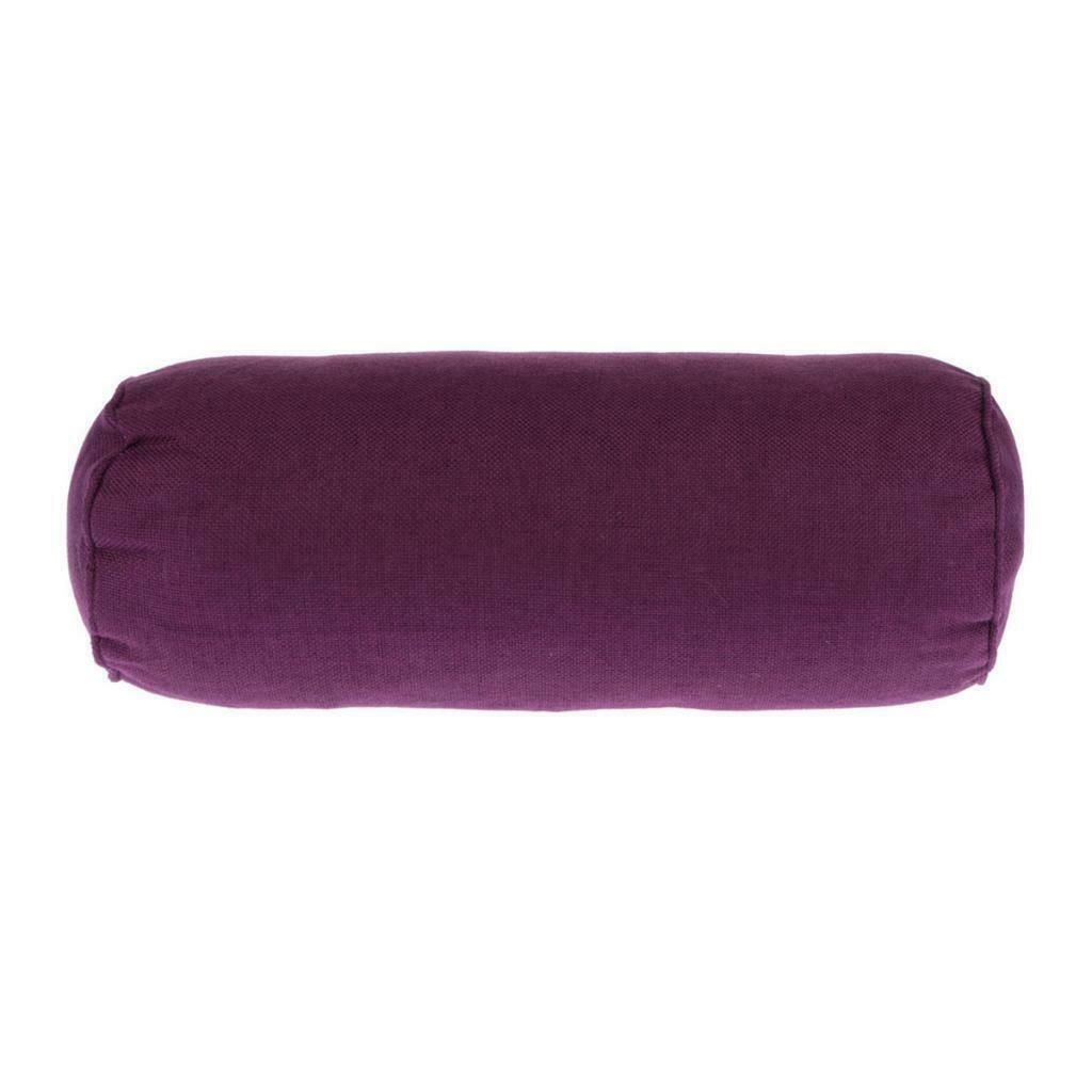 2pcs Cotton Neck Roll-Up Pillow Cervical Round Pillow For Travel 15x40cm