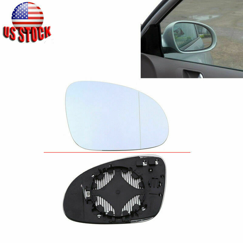 1x Front Passenger Side Heated Mirror Glass For VW EOS GTI Jetta Passat R32 MK5