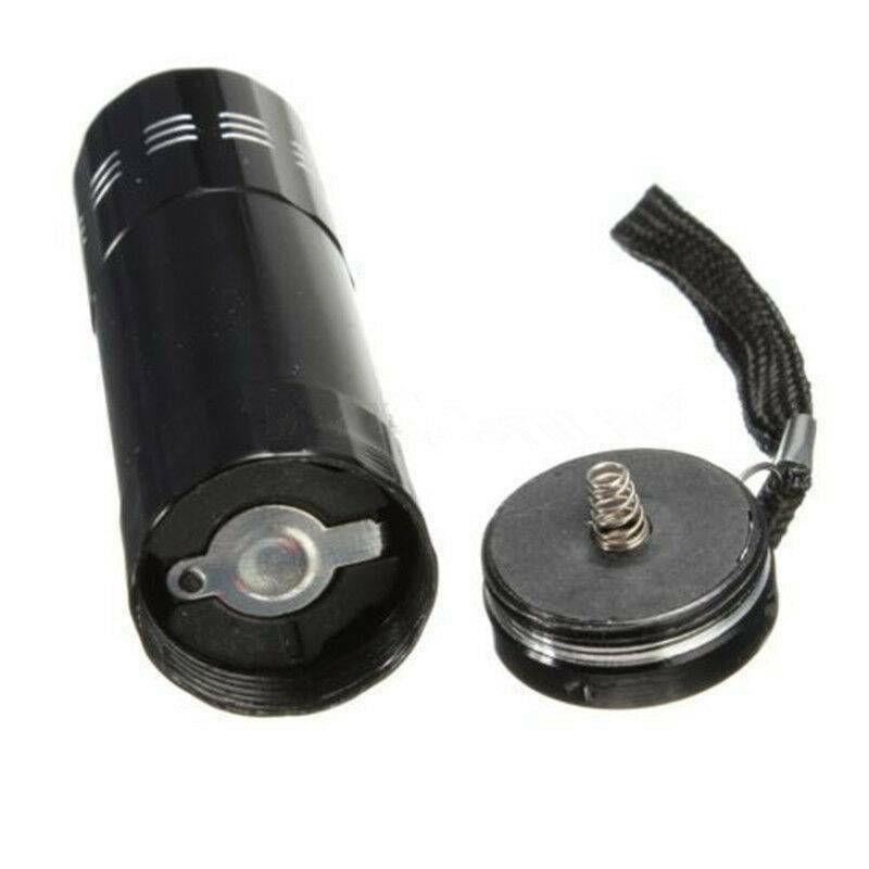 Pocket 9LED Mini Aluminum UV Ultra Violet Flashlight Blacklight Torch Light Lamp