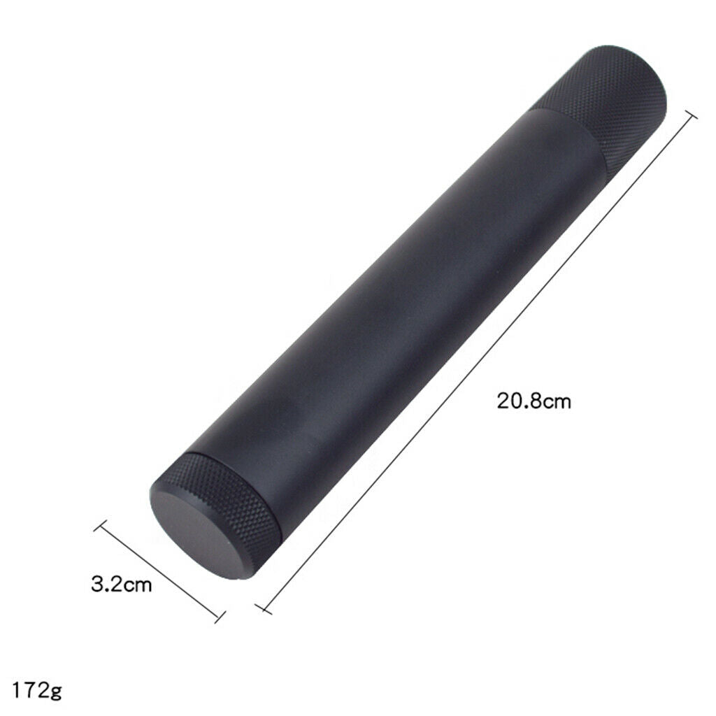1x Cigar Tube Zinc Alloy Humidor Holder Cigar Case Portable Storage Black