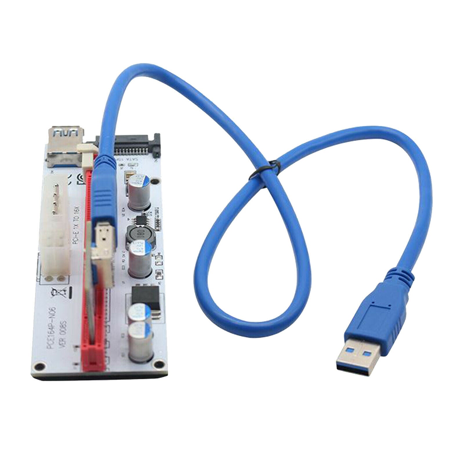 PCI-E Express Riser Card 008s VER008S 1x to 16x Adapter Card USB3.0 Extender