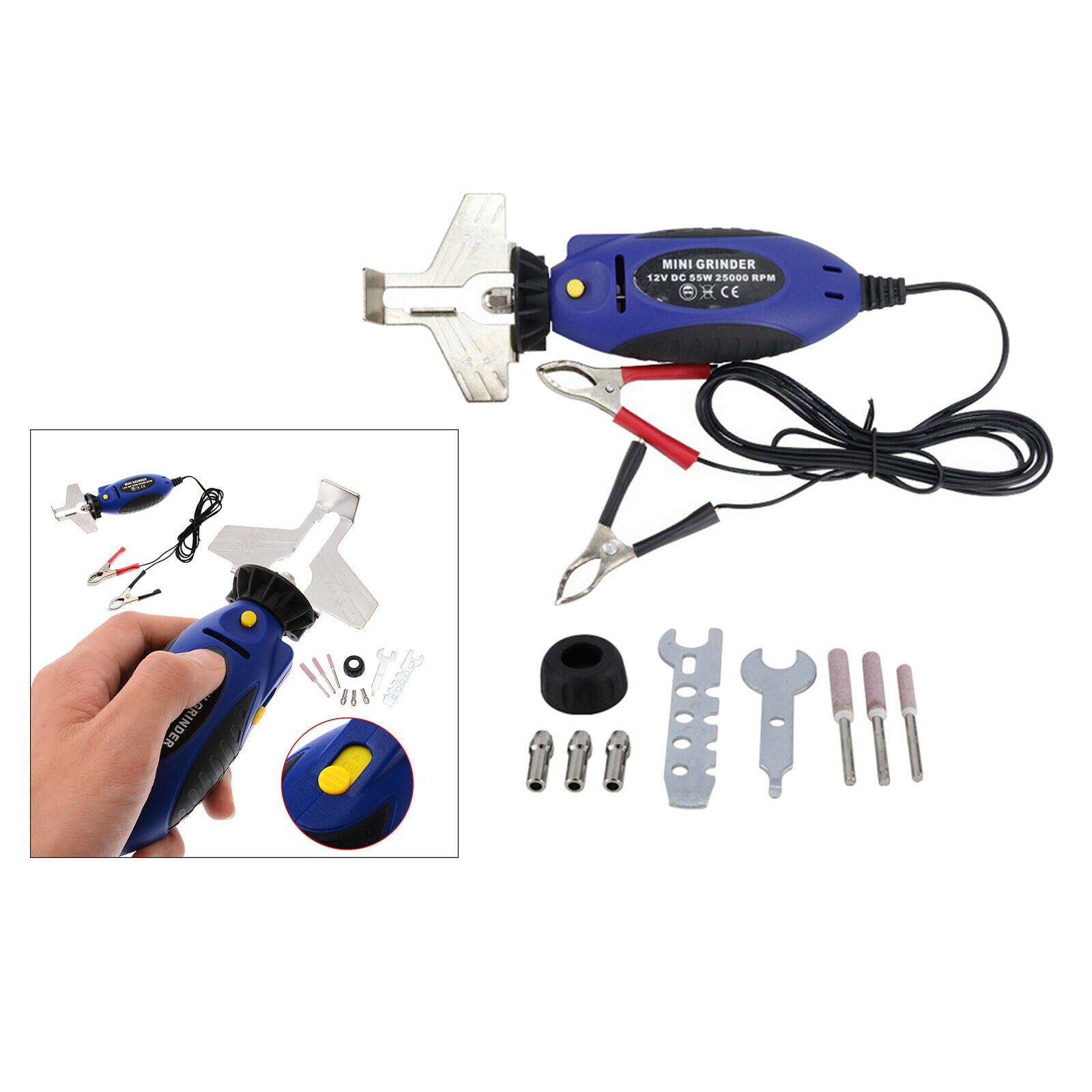 12V Chainsaw Sharpener Electric Chain Grinding Machine for Garden Worker