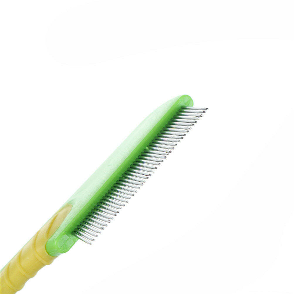 Pet Rake Comb Hair Grooming Trimmer Dog Cat Stainless Steel Pins Cleaning .l8