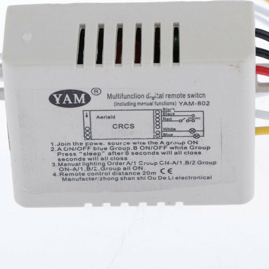 Lamp Light Digital Remote Control Switch For Home Garden Warhouse 2 Way